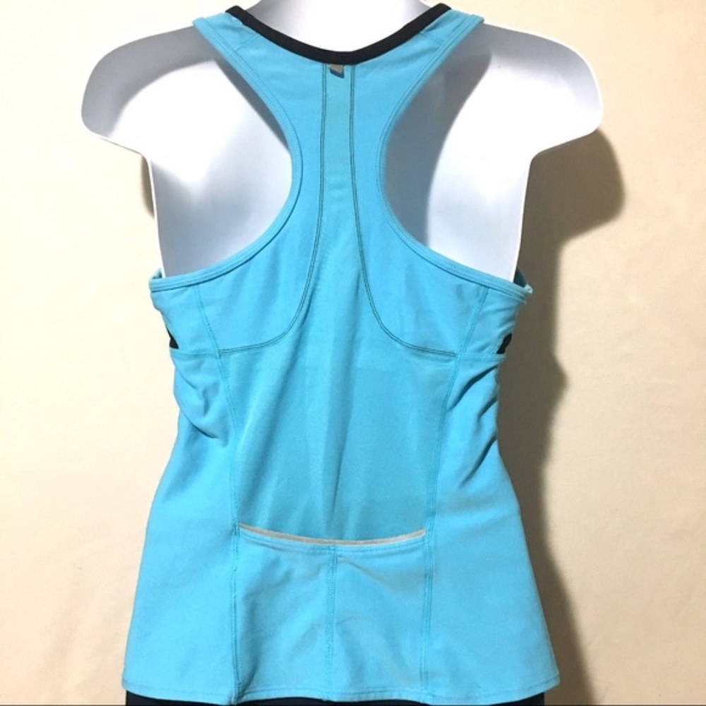 Nike FIT DRY blue bra workout tank top - Picture 3 of 8